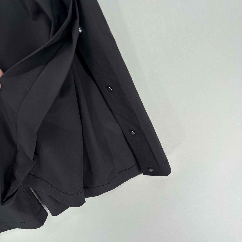 Athleta Pants Womens 6 Black Wide Leg Pull On Zip Pocket Snap Vent Stretch 30" - Picture 4 of 12